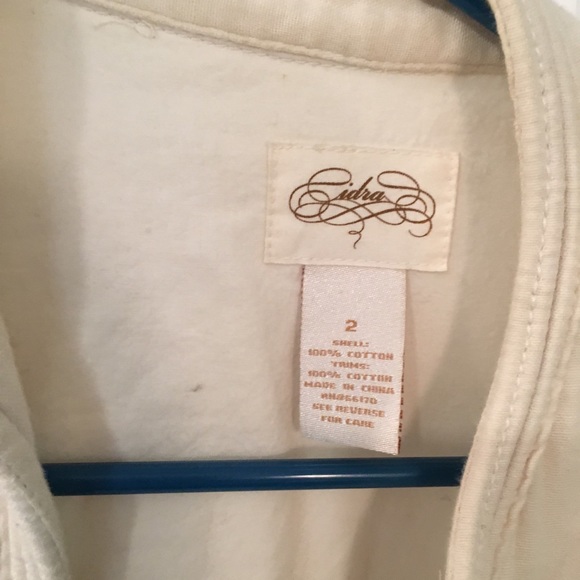 ANTHROPOLOGIE Cidra Button Cotton Jacket 2 - Picture 4 of 7